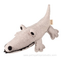 Linen Crocodile Dog Toy with Sound